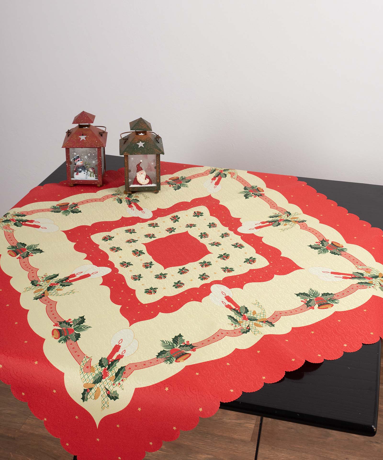 keri-1 χριστουγεννιάτικο καρέ (90cm x 90cm) κερί SilkFashion - Image 1