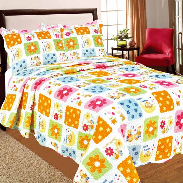 ΚΟΥΒΕΡΛΙ σετ (130cm x 180cm + 1 x 35cm x 45cm) kids2a SilkFashion