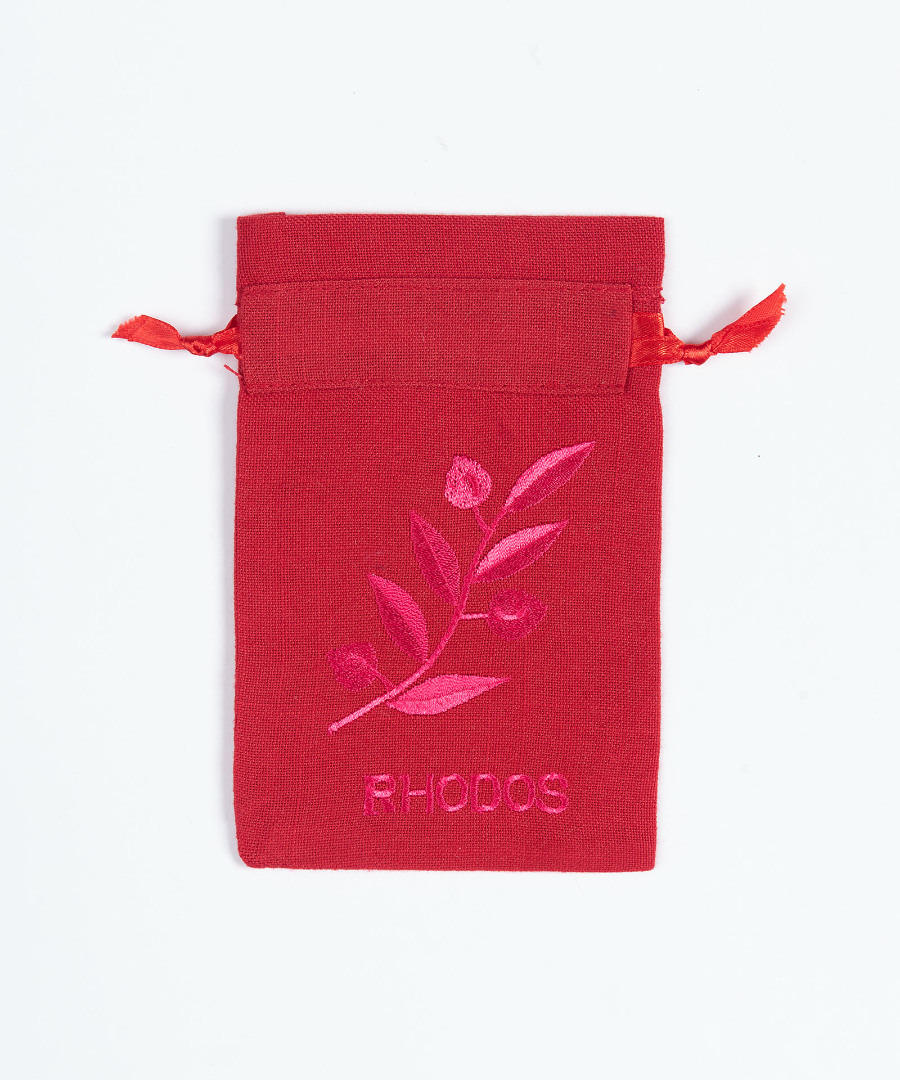 kokkinorhodos Σαπουνοθήκη (10τμχ) ΡΟΔΟΣ (9cm x 14cm) κόκκινο SilkFashion - Image 1