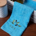 Πετσέτα Προσώπου ( 50cm x 100cm ) Σιέλ με Κλαδί ΚΩΣ SilkFashion