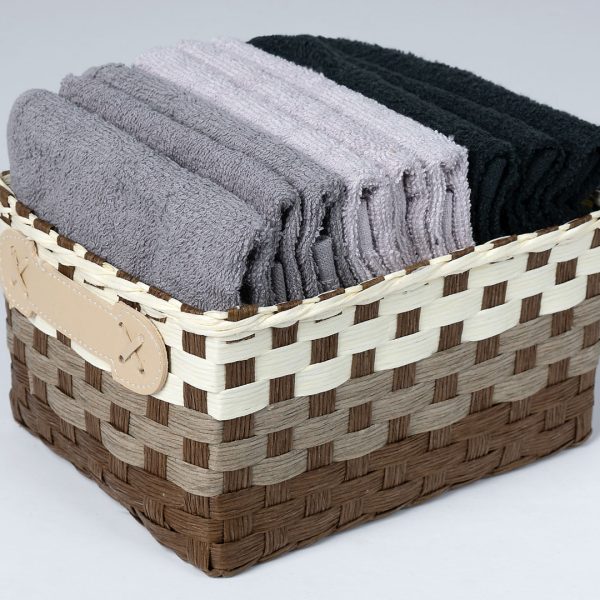 Σετ λαβέτες 9 τεμάχια (30cm x 30cm) γκρί SilkFashion