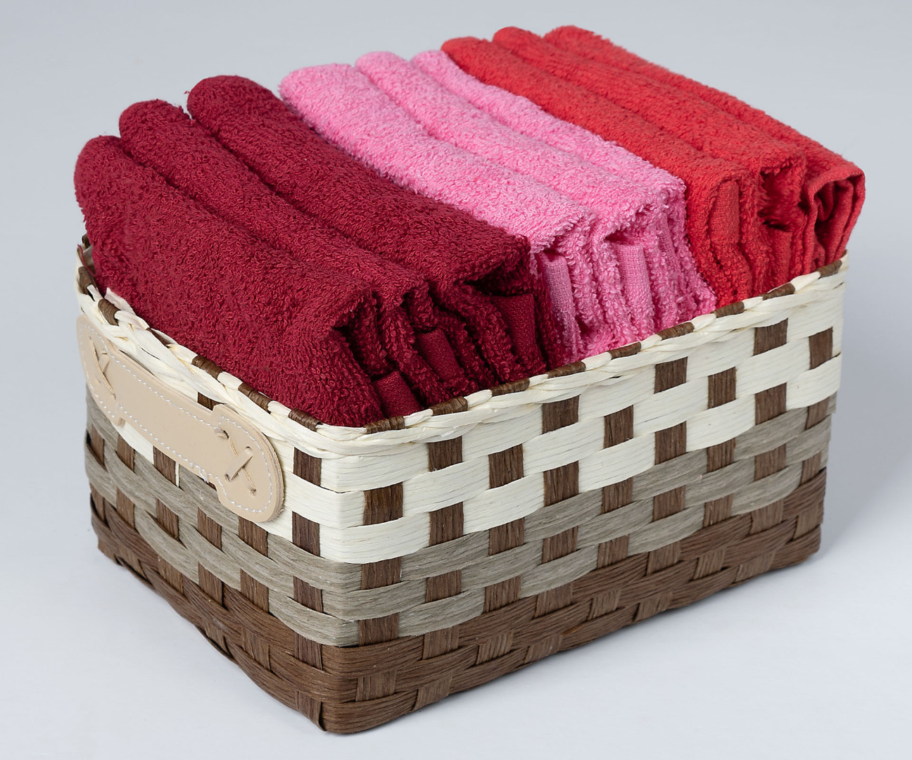 koutikokkino Σετ λαβέτες 9 τεμάχια (30cm x 30cm) κόκκινο SilkFashion - Image 1