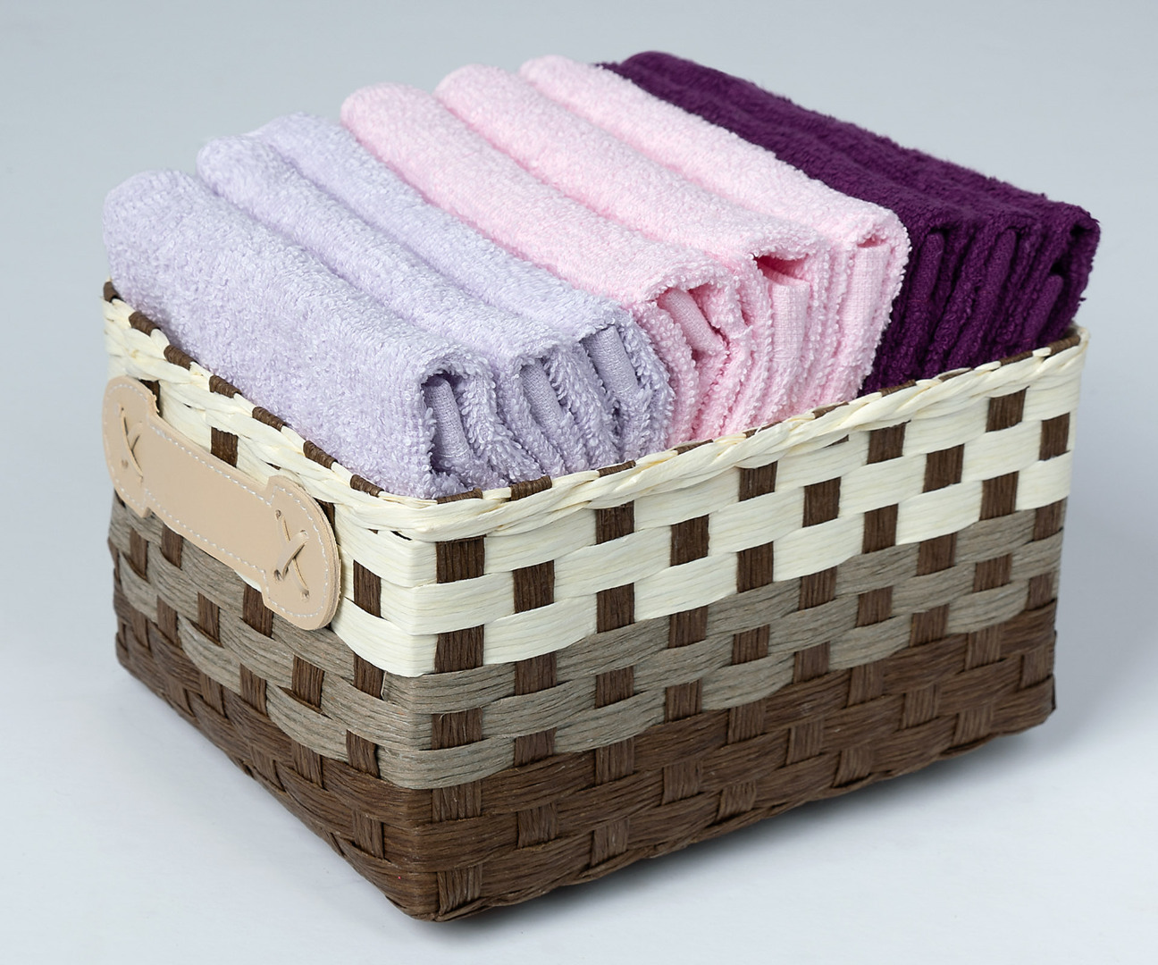 koutimov Σετ λαβέτες 9 τεμάχια (30cm x 30cm) μώβ SilkFashion - Image 1