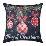 ΣΤΑΜΠΩΤΗ ΧΡΙΣΤΟΥΓΕΝΝΙΑΤΙΚΗ ΜΑΞΙΛΑΡΟΘΗΚΗ (45cm x 45cm) ks2025-17 SilkFashion