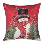 ΣΤΑΜΠΩΤΗ ΧΡΙΣΤΟΥΓΕΝΝΙΑΤΙΚΗ ΜΑΞΙΛΑΡΟΘΗΚΗ (45cm x 45cm) ks2025-18 SilkFashion