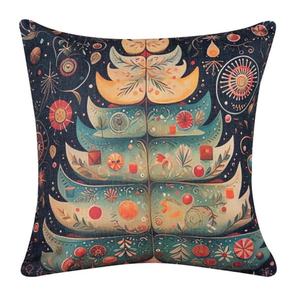 ΣΤΑΜΠΩΤΗ ΧΡΙΣΤΟΥΓΕΝΝΙΑΤΙΚΗ ΜΑΞΙΛΑΡΟΘΗΚΗ (45cm x 45cm) ks2025-23 SilkFashion