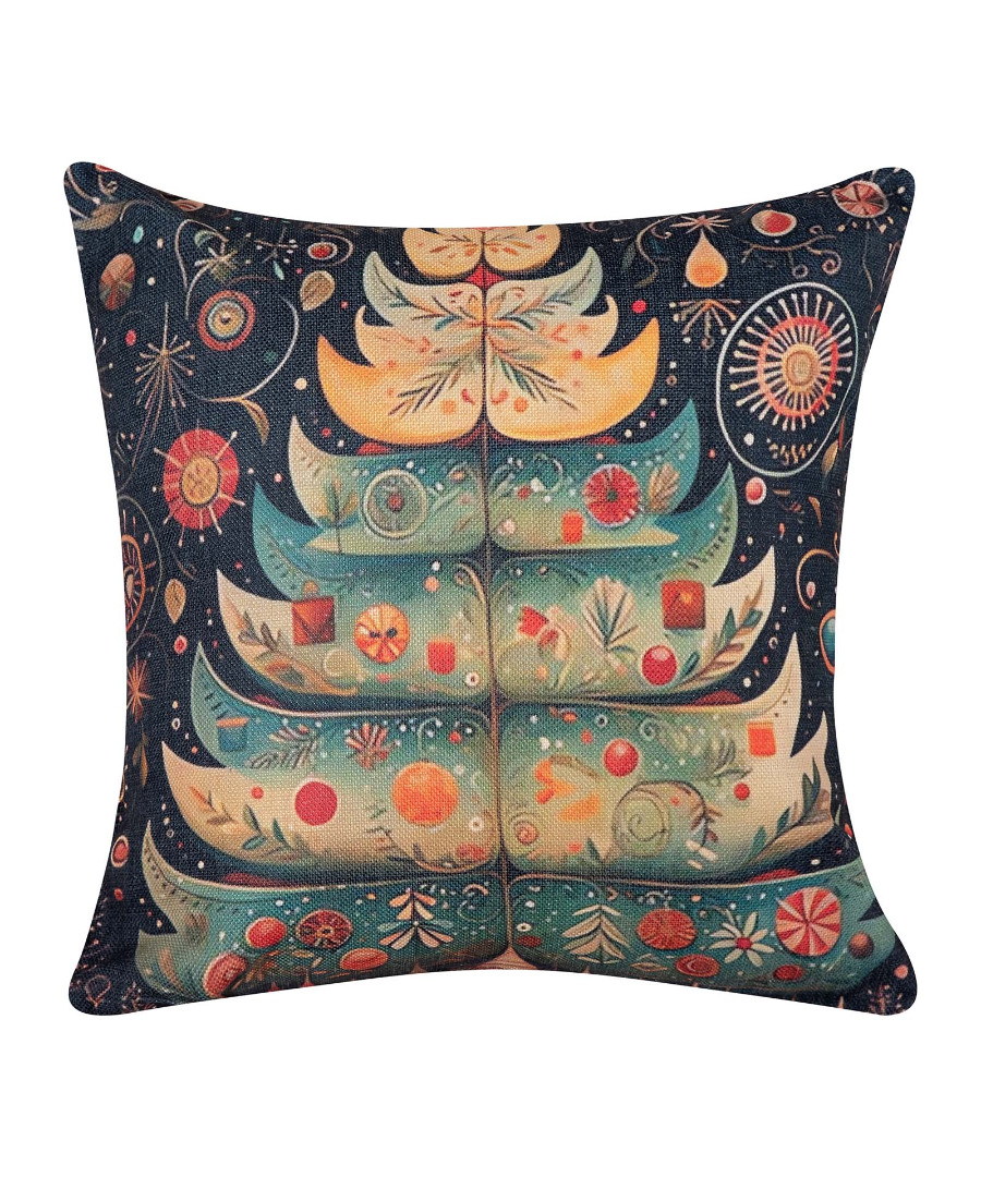 ks2025-23 ΣΤΑΜΠΩΤΗ ΧΡΙΣΤΟΥΓΕΝΝΙΑΤΙΚΗ ΜΑΞΙΛΑΡΟΘΗΚΗ (45cm x 45cm) ks2025-23 SilkFashion - Image 1