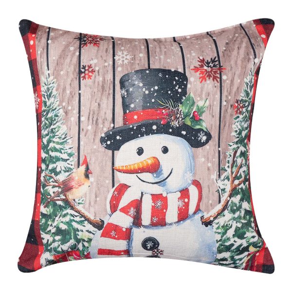 ΣΤΑΜΠΩΤΗ ΧΡΙΣΤΟΥΓΕΝΝΙΑΤΙΚΗ ΜΑΞΙΛΑΡΟΘΗΚΗ (45cm x 45cm) ks2025-7 SilkFashion