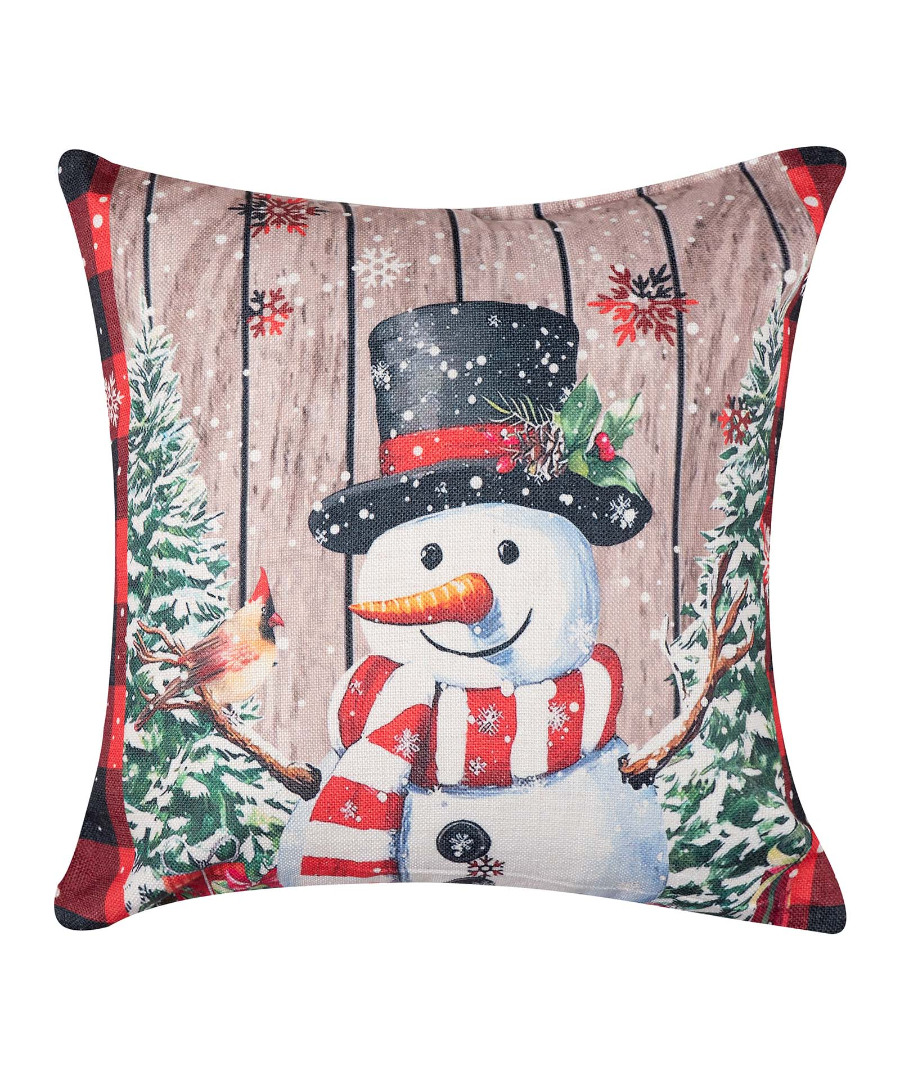 ks2025-7 ΣΤΑΜΠΩΤΗ ΧΡΙΣΤΟΥΓΕΝΝΙΑΤΙΚΗ ΜΑΞΙΛΑΡΟΘΗΚΗ (45cm x 45cm) ks2025-7 SilkFashion - Image 1