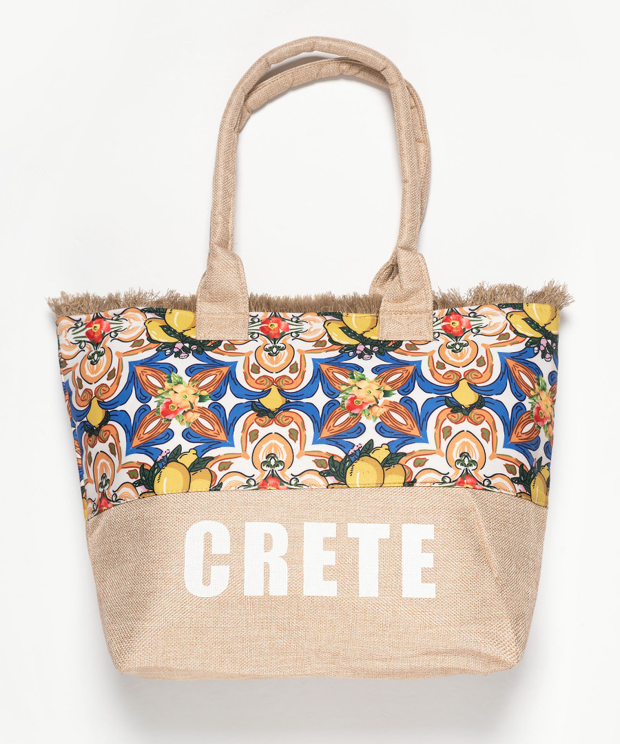 lemon1crete Τσάντα με χερούλι (49cm x 15cm x 34cm) λεμόνι 1 CRETE SilkFashion - Image 1