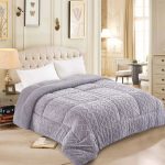 Κουβερτοπάπλωμα knitted (220cm x 240cm) ανοιχτό γκρί SilkFashion