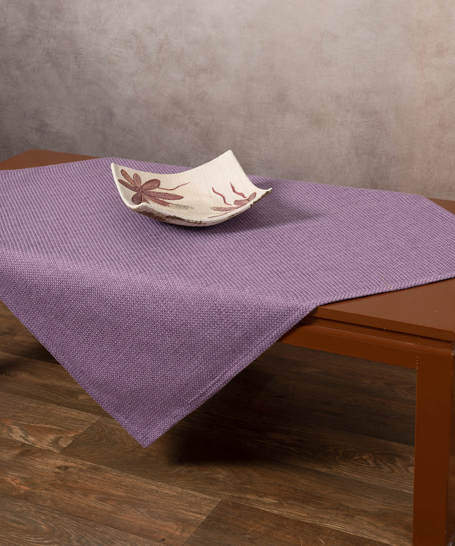 lila9925 Τραπεζοκαρέ 9925 (135cm x 135cm) λιλά SilkFashion - Image 1