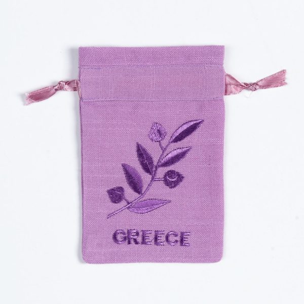 Σαπουνοθήκη (10τμχ) GREECE (9cm x 14cm) λιλά SilkFashion