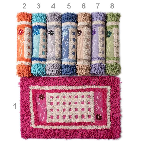 ΠΑΤΑΚΙΑ λουλούδι (50cm x 80cm) λαχανί SilkFashion