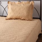 ΚΟΥΒΕΡΛΙ σετ (160cm x 220cm + 1 x 50cm x 70cm) M128 χρυσό SilkFashion