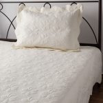 ΚΟΥΒΕΡΛΙ σετ (160cm x 220cm + 1 x 50cm x 70cm) M150 ivory SilkFashion