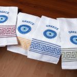 Σετ 12 τεμαχίων ποτηρόπανα (45cm x 65cm) μάτι CRETE SilkFashion