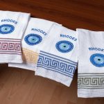 Σετ 12 τεμαχίων ποτηρόπανα (45cm x 65cm) μάτι RHODES SilkFashion