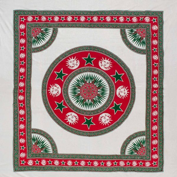 Pestemal διπλό (220cm x 240cm) 10 κόκκινο SilkFashion