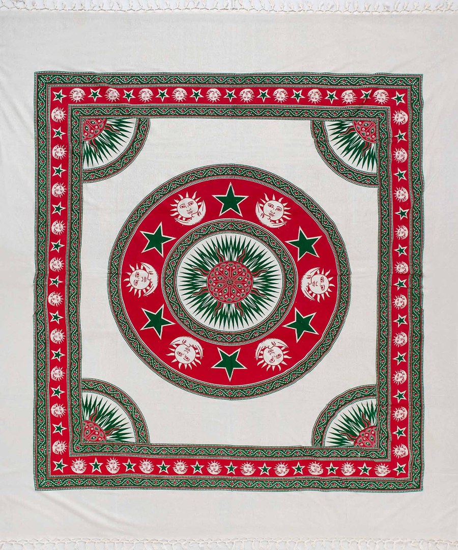 megalo10 Pestemal διπλό (220cm x 240cm) 10 κόκκινο SilkFashion - Image 1