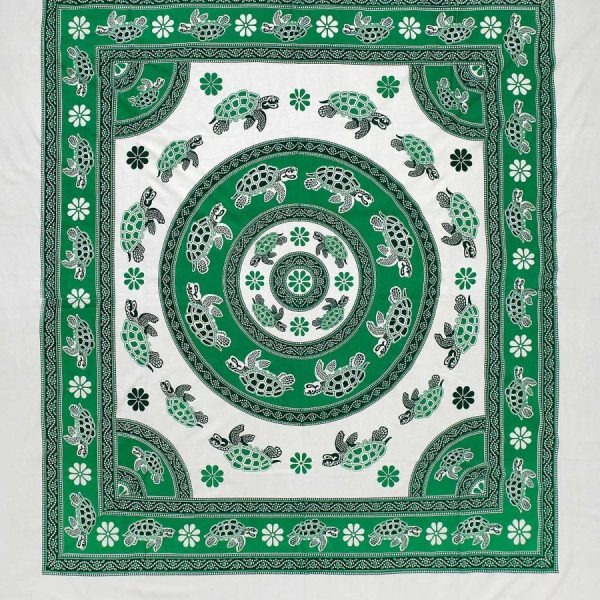 Pestemal διπλό (220cm x 240cm) 11 πράσινο SilkFashion