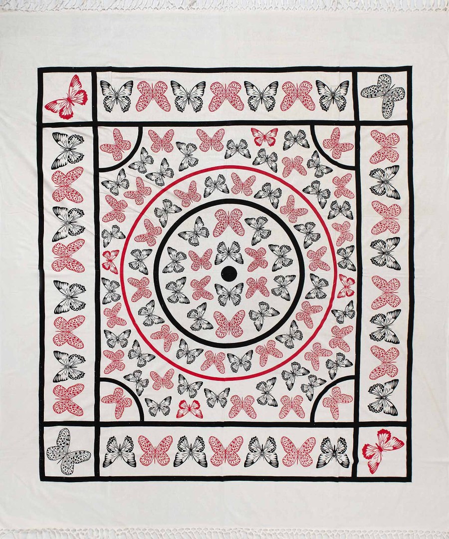 megalo13 Pestemal διπλό (220cm x 240cm) 13 κόκκινο SilkFashion - Image 1