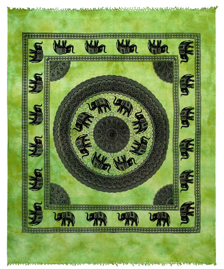 megalo15 Pestemal διπλό (220cm x 240cm) 15 πράσινο SilkFashion - Image 1