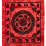 Pestemal διπλό (220cm x 240cm) 18 κόκκινο SilkFashion