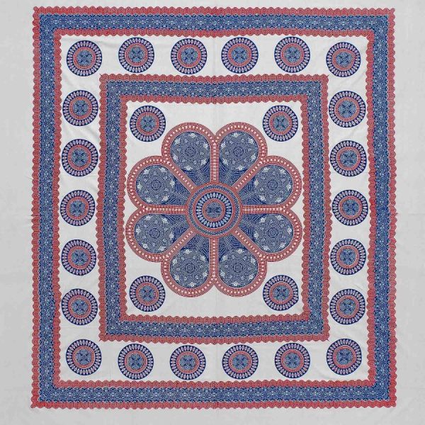 Pestemal διπλό (220cm x 240cm) 3 μπλέ SilkFashion