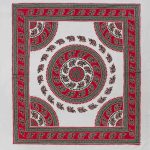 Pestemal διπλό (220cm x 240cm) 9 κόκκινο SilkFashion