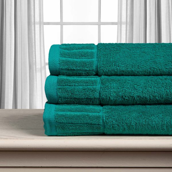 Βαμβακερή πετσέτα ΜΕΛΩΔΙΑ 600gsm (40cm x 60cm) green SilkFashion