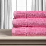 Βαμβακερή πετσέτα ΜΕΛΩΔΙΑ 600gsm (50cm x 100cm) Pink SilkFashion