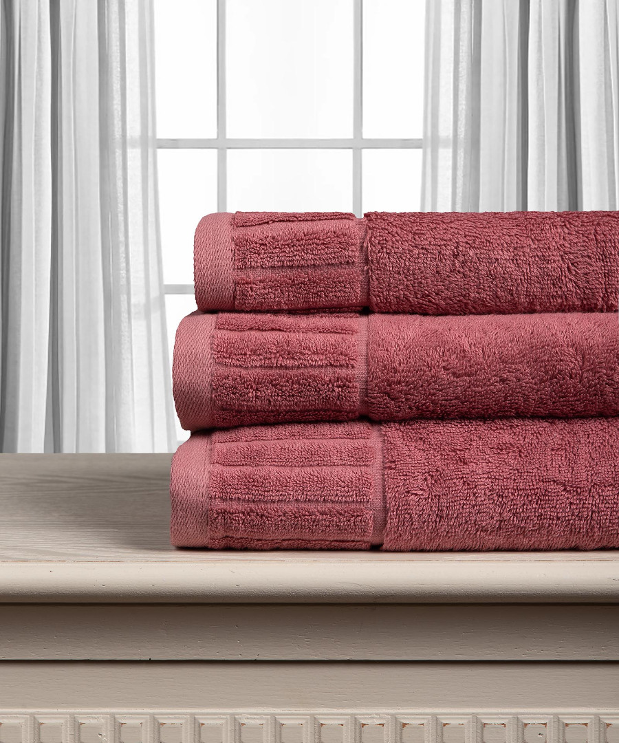 melodiateracotta1-1 Βαμβακερή πετσέτα ΜΕΛΩΔΙΑ 600gsm (50cm x 100cm) teracotta SilkFashion - Image 1