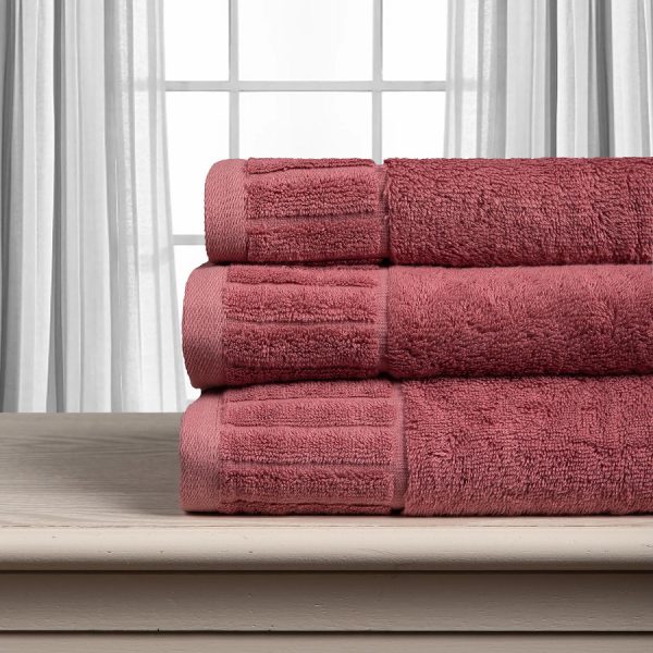 Βαμβακερή πετσέτα ΜΕΛΩΔΙΑ 600gsm (75cm x 150cm)  teracotta SilkFashion