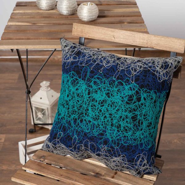 ΜΑΞΙΛΑΡΟΘΗΚΗ mk12 (45cm x 45cm) μπλε SilkFashion