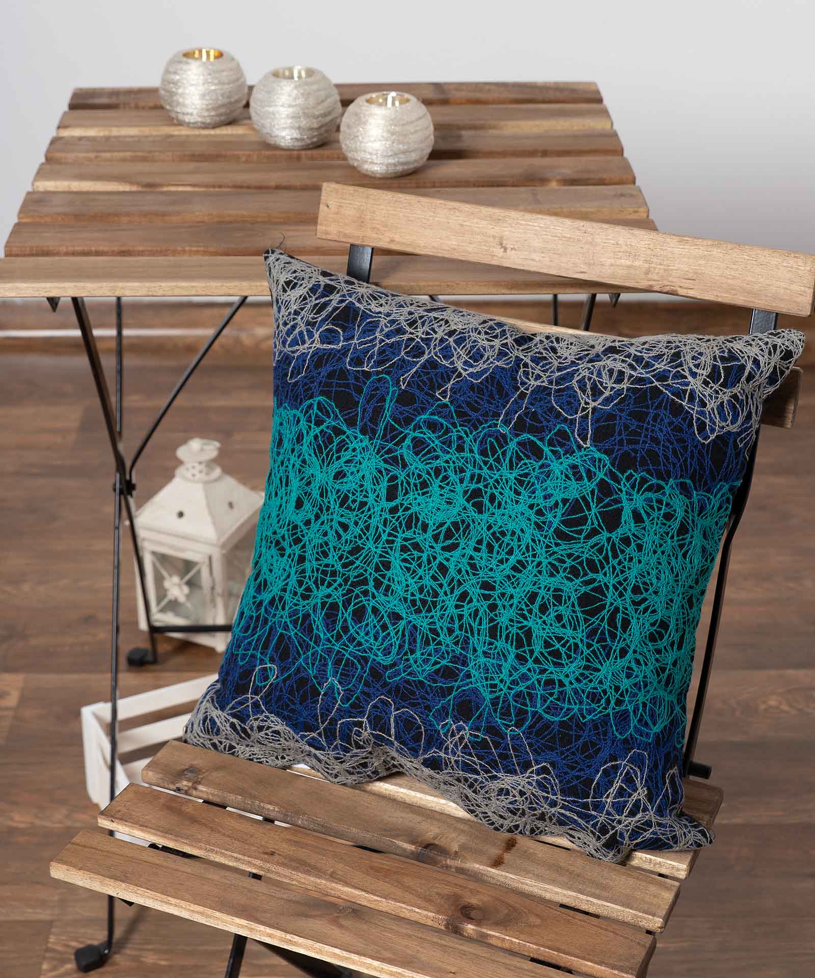 mk12ble ΜΑΞΙΛΑΡΟΘΗΚΗ mk12 (45cm x 45cm) μπλε SilkFashion - Image 1