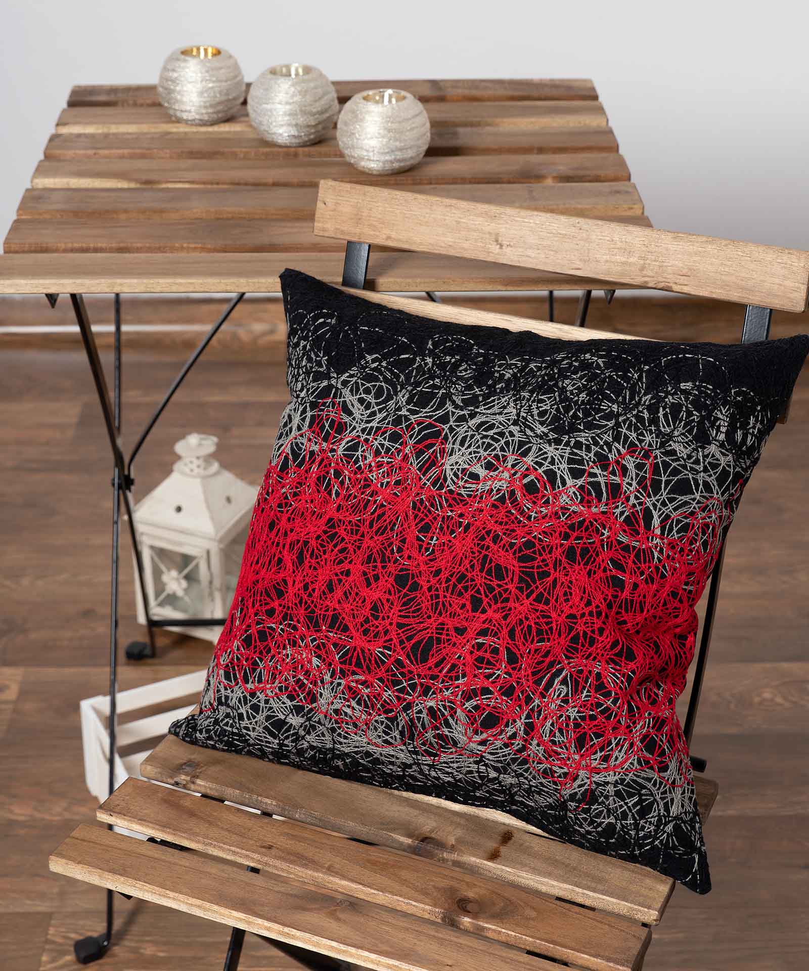 mk12kokkino ΜΑΞΙΛΑΡΟΘΗΚΗ mk12 (45cm x 45cm) κόκκινο SilkFashion - Image 1