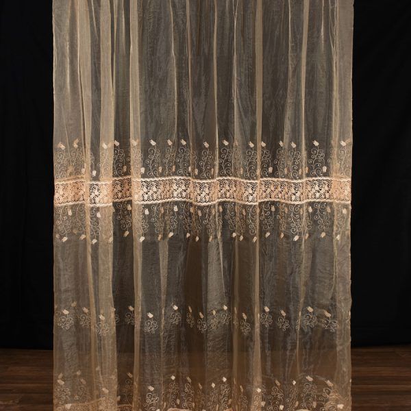 Κουρτίνα MK15 (280cm x 300cm) με τρέσα χρυσή SilkFashion