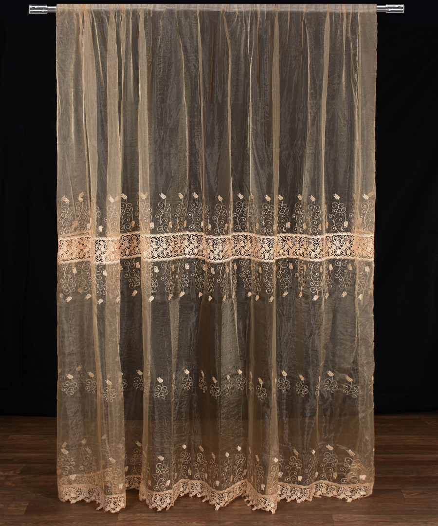 mk15xryso Κουρτίνα MK15 (280cm x 300cm) με τρέσα χρυσή SilkFashion - Image 1