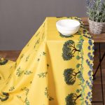 τραπεζομάντηλα (140cm x 240cm) mod2 κίτρινο SilkFashion