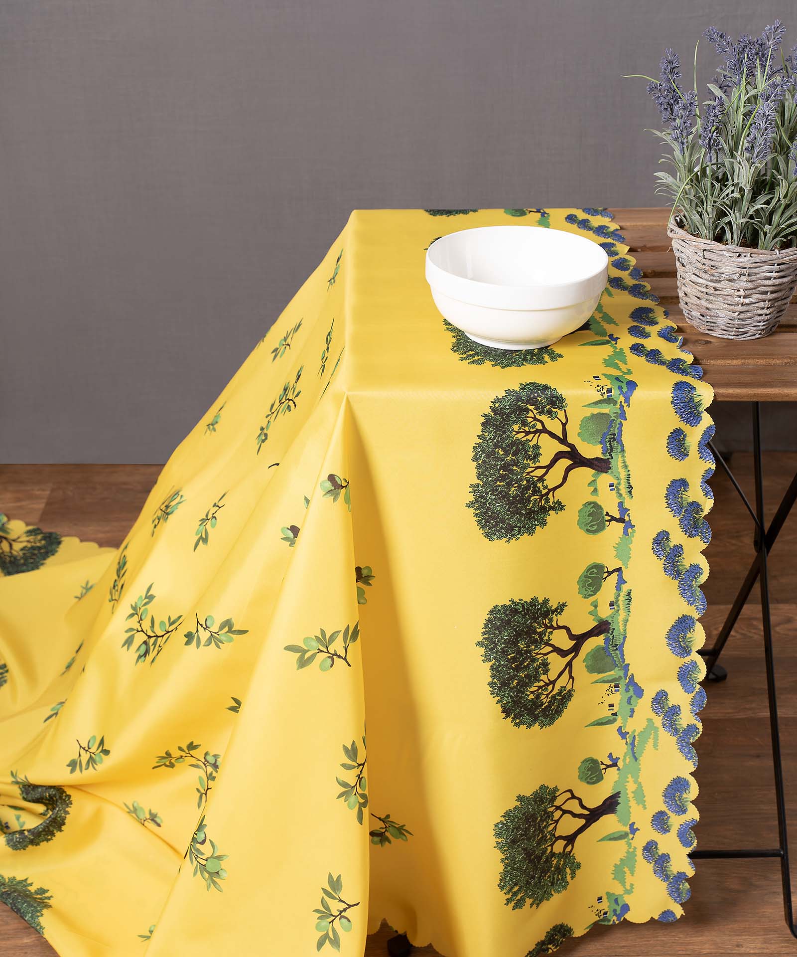 mod2kitrinob τραπεζομάντηλα (140cm x 240cm) mod2 κίτρινο SilkFashion - Image 1