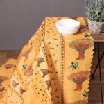 τραπεζομάντηλα ( 140cm x 180cm) mod3 κίτρινο SilkFashion