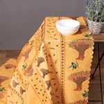 τραπεζομάντηλα (140cm x 240cm) mod3 κίτρινο SilkFashion