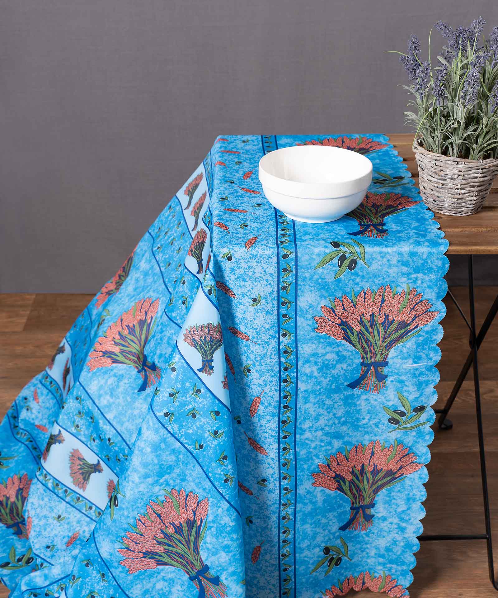 mod3sielb τραπεζομάντηλα (140cm x 240cm) mod3 σιέλ SilkFashion - Image 1