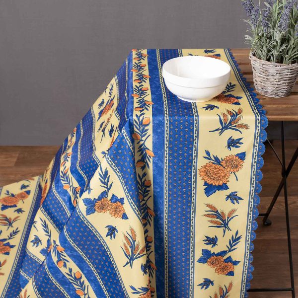 τραπεζομάντηλα (140cm x 180cm) mod4 μπλε SilkFashion