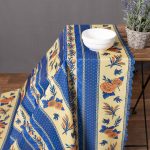 τραπεζομάντηλα (140cm x 240cm) mod4 μπλε SilkFashion