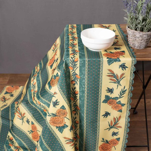 τραπεζομάντηλα (140cm x 180cm) mod4 πράσινο SilkFashion
