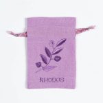 Σαπουνοθήκη (10τμχ)  ΡΟΔΟΣ  (9cm x 14cm) λιλά SilkFashion