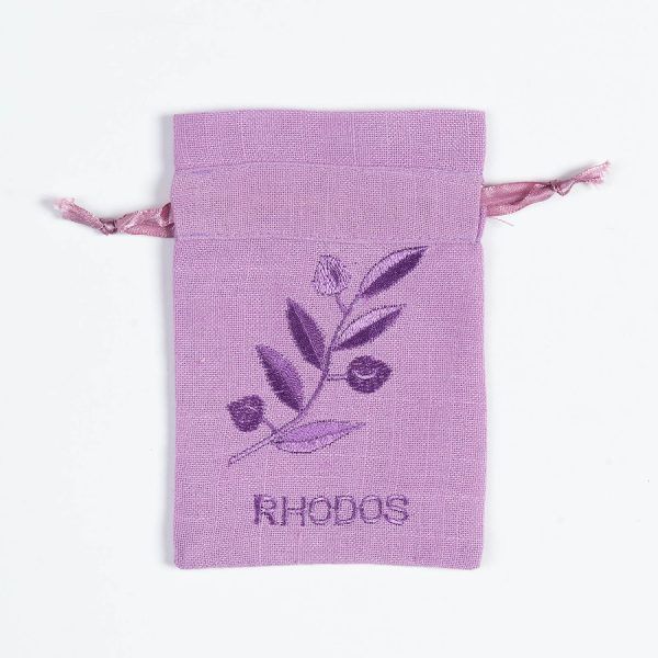 Σαπουνοθήκη (10τμχ)  ΡΟΔΟΣ  (9cm x 14cm) λιλά SilkFashion