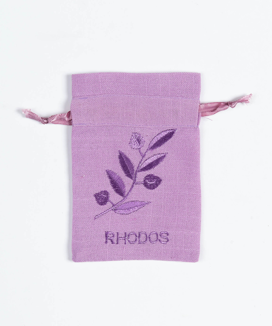 movrhodos Σαπουνοθήκη (10τμχ) ΡΟΔΟΣ (9cm x 14cm) λιλά SilkFashion - Image 1